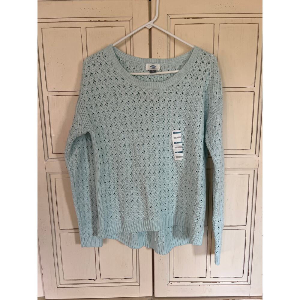 NWT Old Navy size small petite PS aqua sweater